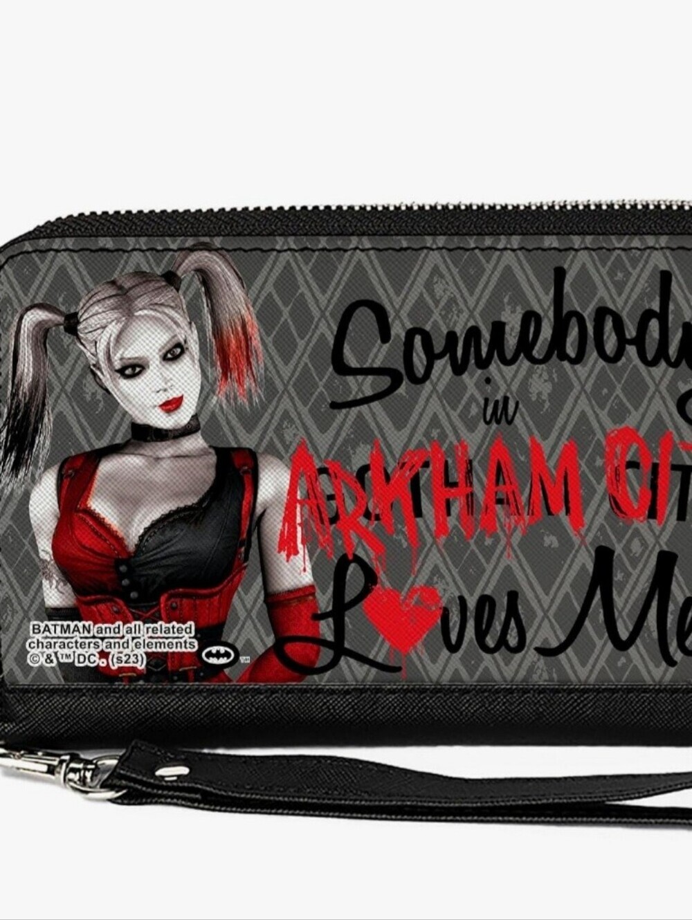 Harley Quinn Somebody In Arkham City Loves Me Wallet